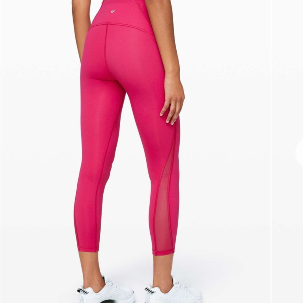 Lululemon Train Times Pant 25" Calypso Pink size 2 EUC